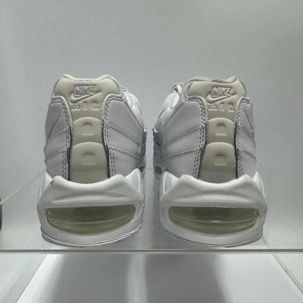 Brand New Nike Air Max 95 HM8755-100 Triple White Sneakers Men's Size 8.5